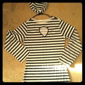 Sexy Convict Costume and cute hat!